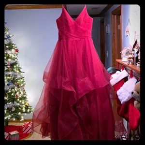 Glitter Red Prom Dress
